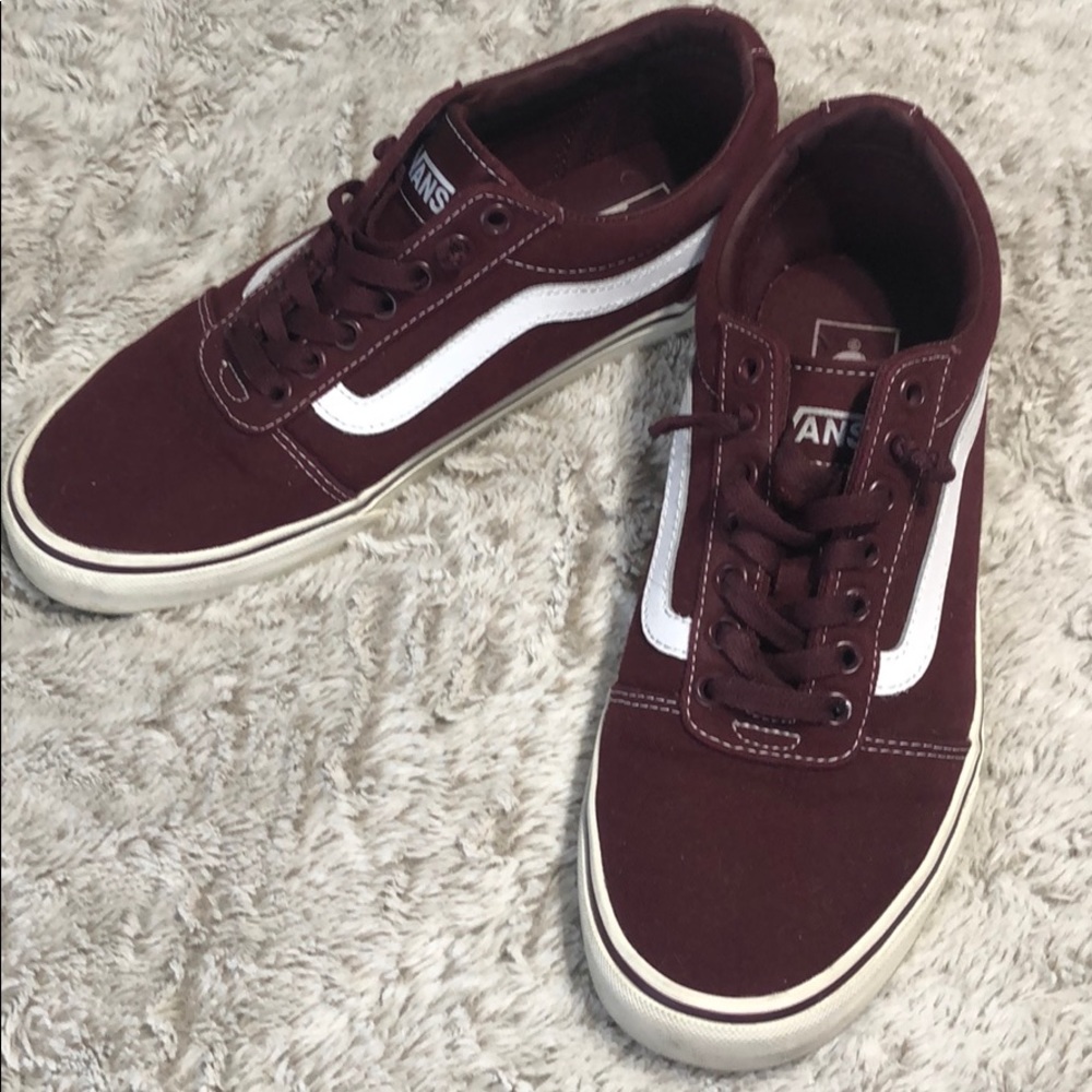 Maroon vans